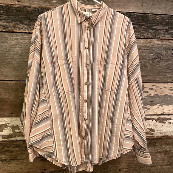 BDG Tops - NWT Striped BDG Urban Outfitters Oversized Button Down